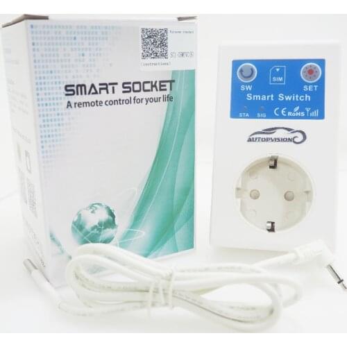 16A EU GSM Socket Remote Control Switch SMS APP Power Temperature Sensor Smart Home Relay Controller Garage Door Gate Opener