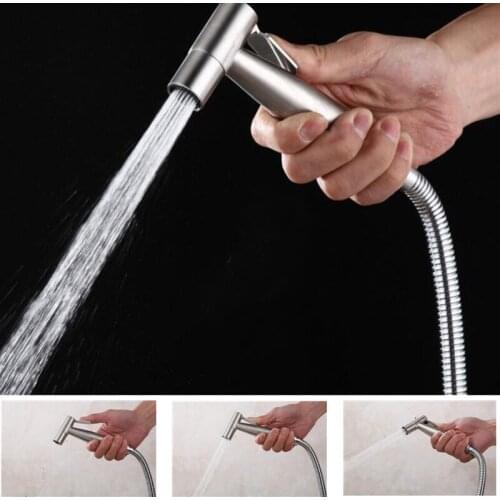 Stainless Steel Bathroom Toilet Hand-held Booster Spray Gun Small Shower Water Saving Bathroom Spray Bathroom Shower Head
