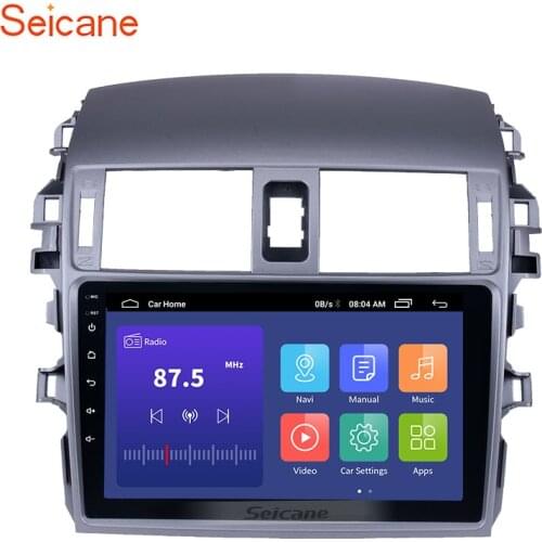 Seicane 2GB RAM 9" 2din Android 8.1 GPS Navigation Radio For 2007 2008 2009 2010 Toyota OLD Corolla Bluetooth Music Stereo
