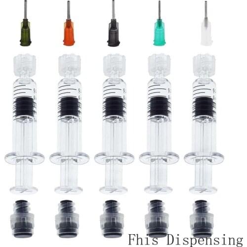Measurement Mark Tip for CBD Oils, EJuices, Liquids, Chemical (Gray Piston)1ml Luer Lock Syringe with Needle Reusable