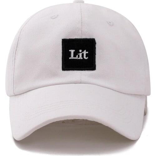 SANDMAN Letter Lit Snapback Cap Cotton Baseball Cap For Men Women Adjustable Hip Hop Dad Hat Bone Garros