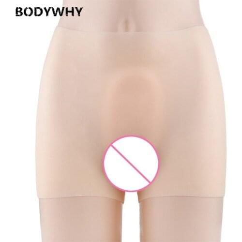 Transgender Fake Vaginal Silicone Panties Disguised Can Plug In Tetraconne Pants Mens Products A Substitute Free Shipping