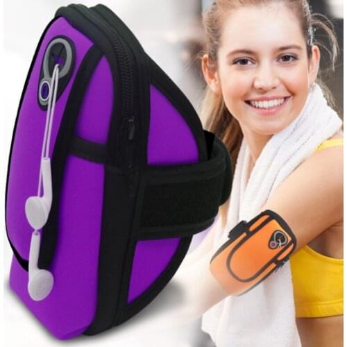 Universal Smartphone Arm band Sports Running Bag Case for iPhone Samsung Waterproof Mobile Phone Earphone Keys Arm Bags Pouch