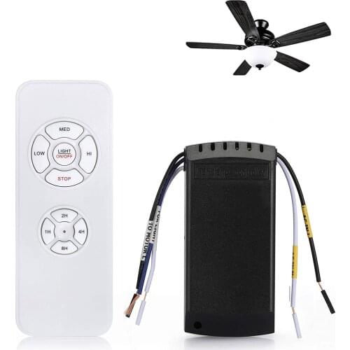 Universal Ceiling Fan Lamp Remote Control Kit AC 110-240V Timing Setting Switch Adjusted Wind Speed Transmitter Receiver