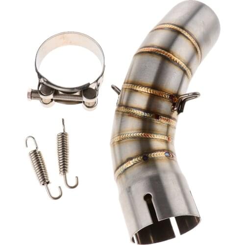 Motorcycle Slip On Exhaust Middle Link Pipe Adapter Connector Universal for Kawasaki Z900 Z900RS
