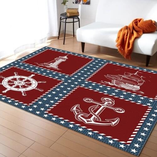 Anchor five-pointed star Carpet home rug Entrance door mat Carpet in the bedroom hallway carpet area rug large rugs living room