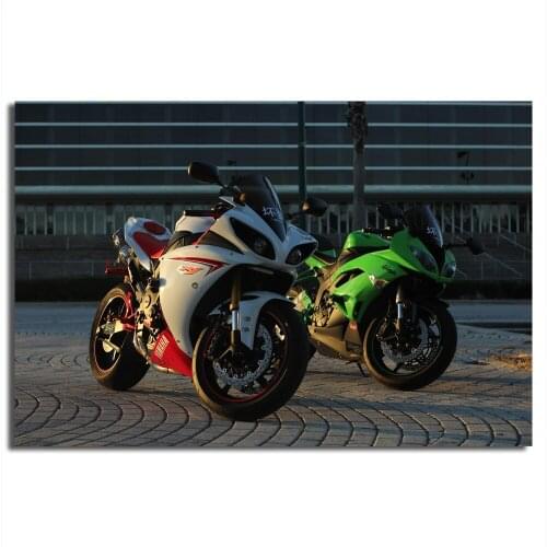 Yamaha Kawasaki yzf-r1 Ninja zx-6r Motorcycles Wall Art Posters Canvas Print Modern Painting for Home Decor