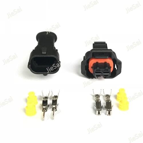 2 Pin Diesel Fuel Common Rail Injector Crankshaft Sensor Connector 1928403874 1928404226 Female Male For Bosch Ford Renault