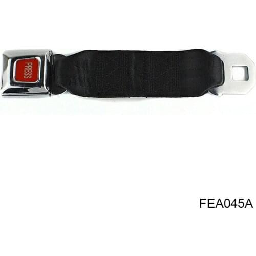 Automotive Seat Safety Belt Extender Black Color 2-Point Extender Car Seat Belt Buckle FEA045A