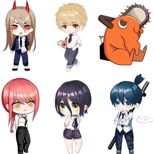 Anime Chainsaw Man Hayakawa Aki Pochita Makima Power Cartoon Plush Throw Pillow Keychain Bag Pendant Sofa Cushion Toy Cosplay