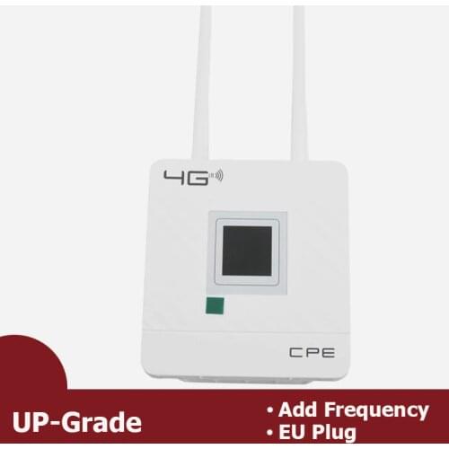 Wireless CPE 4G Wifi Router Portable Gateway FDD TDD LTE WCDMA GSM External Antennas SIM Card Slot WAN/LAN Port EU Plug