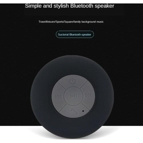 Wireless Mini Bluetooth Speaker Hands Free Waterproof Car Bathroom Office Beach Stereo Subwoofer Music Loudspeaker With Suction