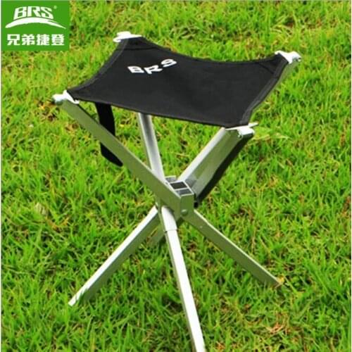 Brs-d2 outdoor camping folding stool Lightweight aluminum fishing stool fishing chair