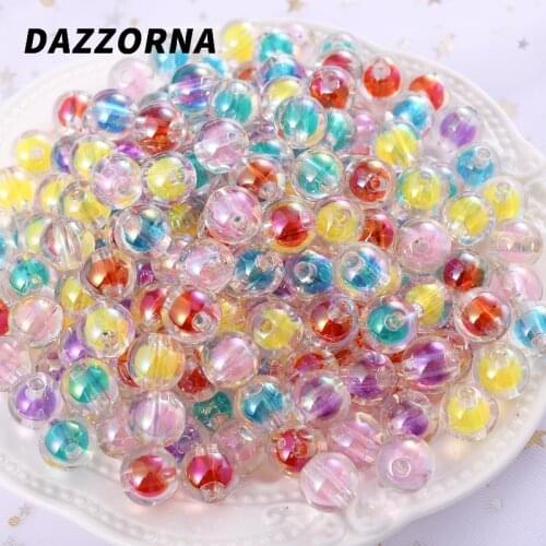 10-30Pcs 12mm Multicolor Acrylic Beads Smooth Round Straight Hole Loose Spacer Beads for Diy Jewelry Making Handicraft Accessory