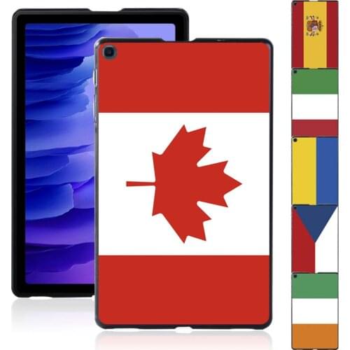 Tablet Hard Back Shell for Samsung Galaxy Tab A7 10.4 Inch Flag Pattern Plastic Durable Slim New Cover + Free Stylus