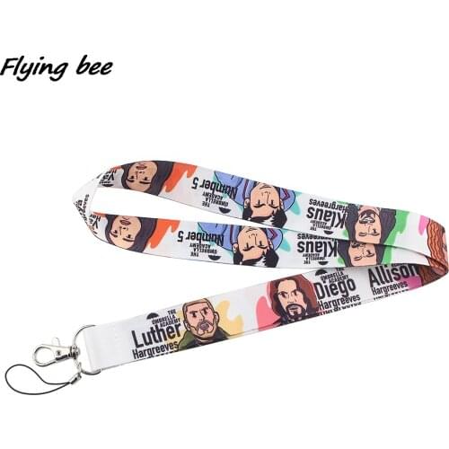 Flyingbee Umbrella College TV Show Neck Strap Lanyards ID Badge Card Holder Keychain Phone Gym Strap Webbing Necklace Gift X1361