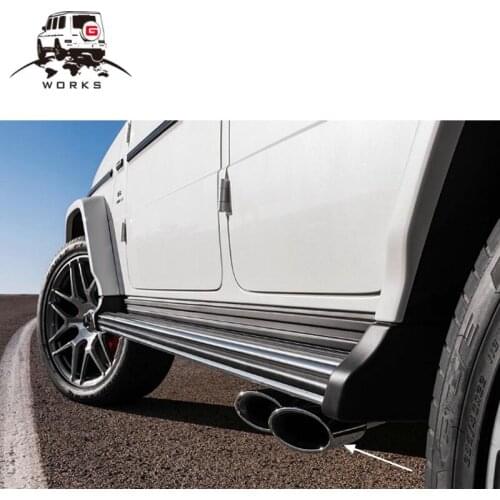 G wagon class W464 W463A G63 style 2019 Valved Exhaust System muffler tips for G class G500 G550