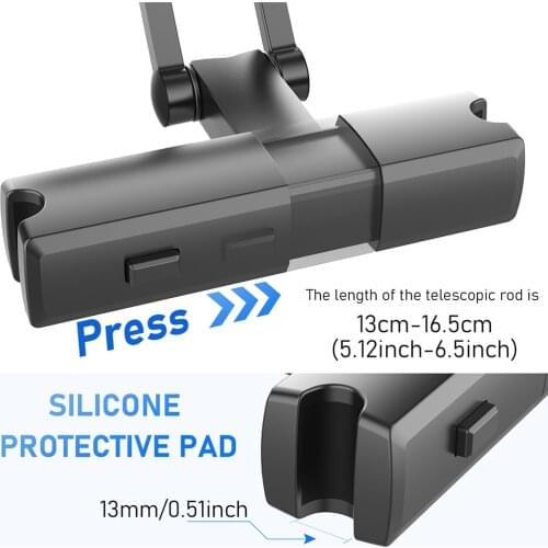 Flexible 360 Degree Rotating Bracket for Car Rear Pillow Bracket Mobile Phone Holder Back Tablet PC Stand Car Accessories