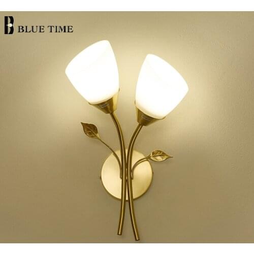 Art Creative Led Wall Lamp Modern Sconce Wall Light Copper Body for Living room Bedroom Dining room Ktichen Bedside Light Wall