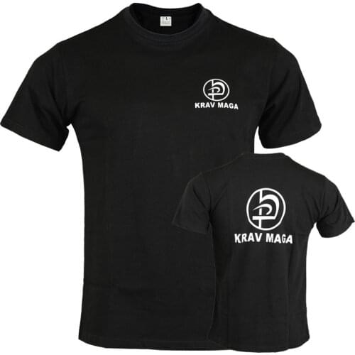 Krav Maga T shirt Black Top Martial Casual Cotton Custom tops tee Black Asia Size New Arrivals Free Shipping