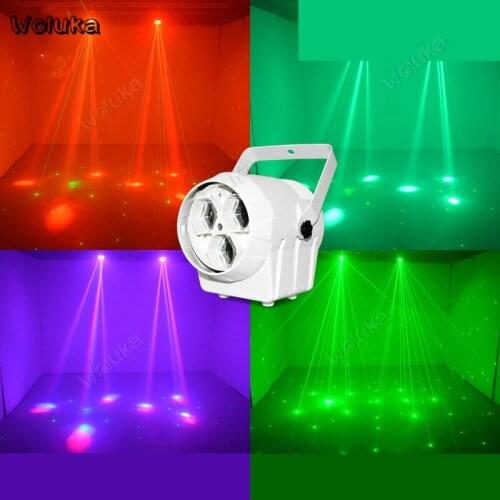 3PCS bee eyes Mini laser LED stage lighting KTV flash bar Party Green laser Effect Stable colorful lights Small size CD50 W01