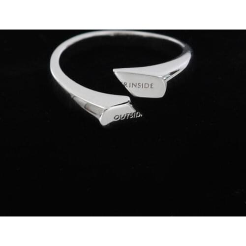 Independent designer oblique incision dislocation adjustable unisex male and female couples trendy high-quality ring