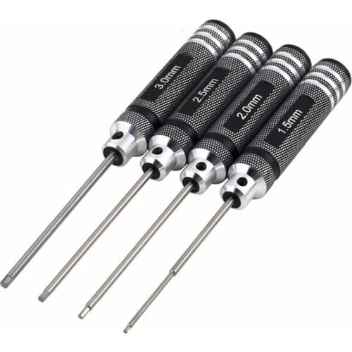 4in1 Hex Screw Driver Set for RC Helicopter Car Drone Repairing Craft RC Tool Kit Tools Screwdriver Hexagon 1.5 2.0 2.5 3.0mm
