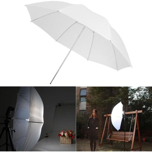 OOTDTY 33" Studio Photo Standard Flash Diffuser Translucent Soft Light White Umbrella