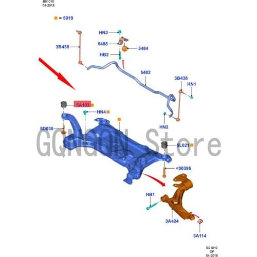 CAR front axle rubber sleeve large septum For dMo nd eoF oc usE sco rtT our neo Tra ns it front balance bar rubber sleeve