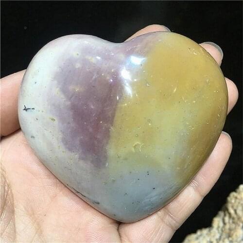 Natural sea stone Heart Positive Energy Reiki Gems Crystal Heart Healing