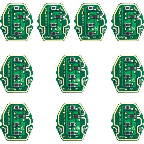 Keyecu 10PCS*3 Button Remote Control Circuit Board for BMW EWS System 1995-2005 315/433MHz Without Key Shell NO Battery