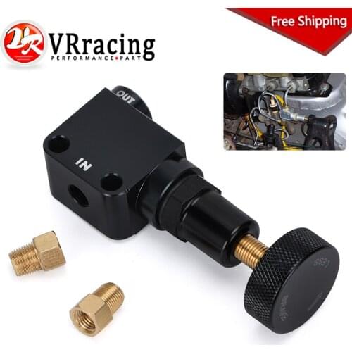 Brake Bias Proportioning Valve Pressure Regulator For Brake Adjustment 1/8-27 NPT Pressure Regulator Screw Knob Type