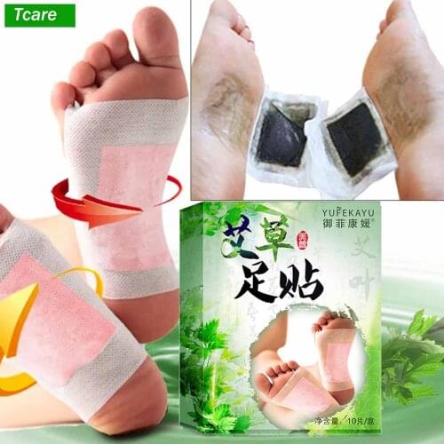 Tcare 5Pair Foot Pads Wormwood Foot Patch Better Sleep Anti-Stress Relief Natural Ingredients for Foot Pain and Stress Relief