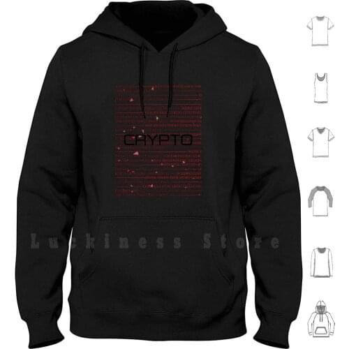 Crypto Red hoodies Cryptocurrency Bitcoin Ethereum Litecoin Monero Dash Bitconnect Bitcoin Cash