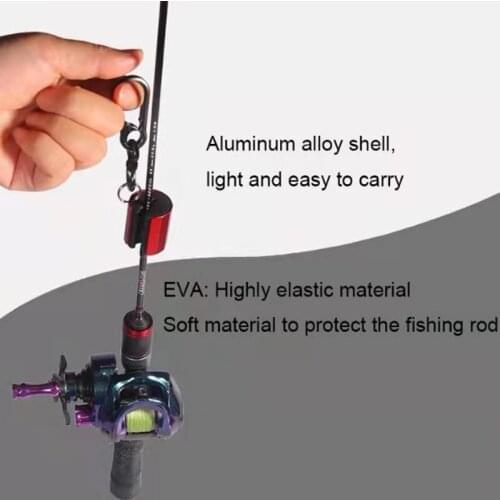 Luya rod hanger portable stream micro object telescopic deduction fly rod Luya rod hanger rod clamping artifact