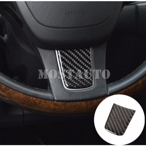 For VW Touareg Carbon Fiber Inner Steering Wheel Trim Cover 2011-2018 1pcs Car Accessories Interior Car Decor Car Trim