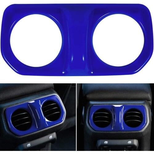 Rear Back Armrest Box Air Conditioner Outlet Vent Cover Trim Fit for Jeep Wrangler JL JLU & Gladiator JT 2018-2021 ABS