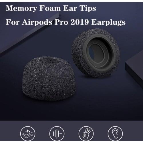 1 Pair Sponge Silicone Memory Foam Replacement Ear Tips Buds For Airpods Pro Headphones 2021 Earplugs Headphones