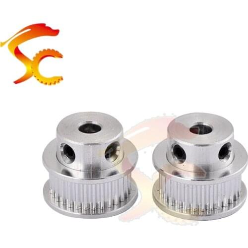 10pcs 3D Printers Parts printer pulley GT2 30 teeth bore 5mm 8mm 2GT 30teeth timing pulley fit for GT2 belt width 6mm