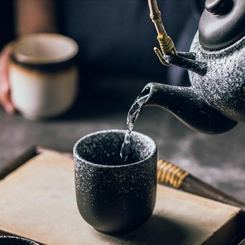 150ml 200ml Japanese Style Teacup Ceramic Cup Handy Cup Water Cup Stoneware Ceramic Hand-painted Kungfu Teacup Cuisine Drinkware