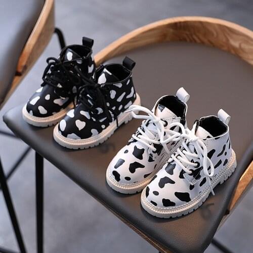 2021 Baby Shoes Martin Boots Autumn Childrens Boots Non-slip All-match Soft-soled Short Boots Zipper Waterproof Fashion Warm