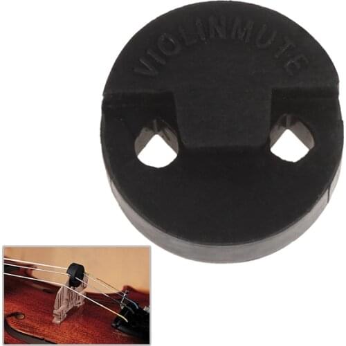 Acoustic Round Black Rubber Violin Mute