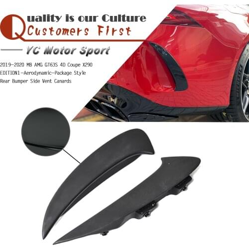 Car Accessories CF FRP EDITION1-Aerodynamic-Package Style Rear Bumper Side Vent Canards Fit For 19-20 AMG GT63S 4D Coupe X290