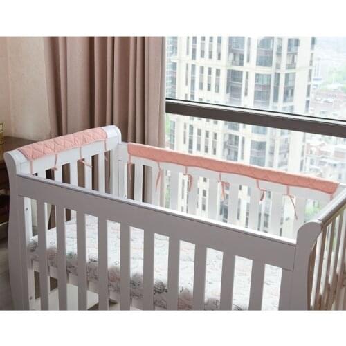 HUYU Crib Bumper Baby Cot Bumper Wrap Around Protection Safe Teething Guard Wrap Baby Proofing Edge and Corner Guard
