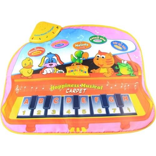 Baby Musical Mat Piano Keyboard Playing Carpets Animal Sound Touch Play Games Multifunctional Instrument Toys for Children Kids