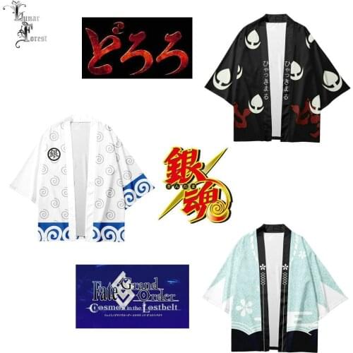 DORORO Gintama FGO Okita Soji Style 3D Printing Japanese Kimono Haori Yukata Cosplay Women/Men Summer Casual Cool Streetwear