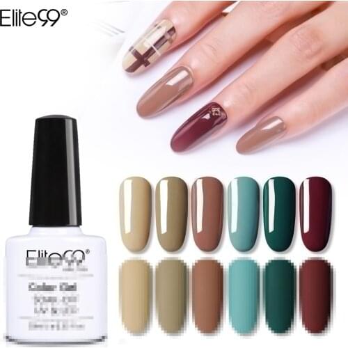 Elite99 10ml Camel Series Nail Gel Polish For Manicure UV Gel Nail Varnish Hybrid Semi Permanent Gel Lacquer Nail Art Design