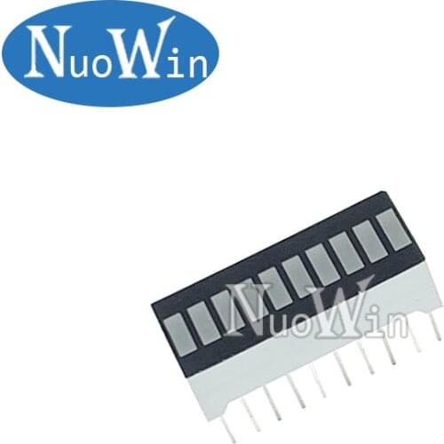 2pcs LED Display 10 Segment Bar Graph Red Green Blue White Yellow Green Numbers Signs Cube Bars Graphics Bar-Graph Module DIY