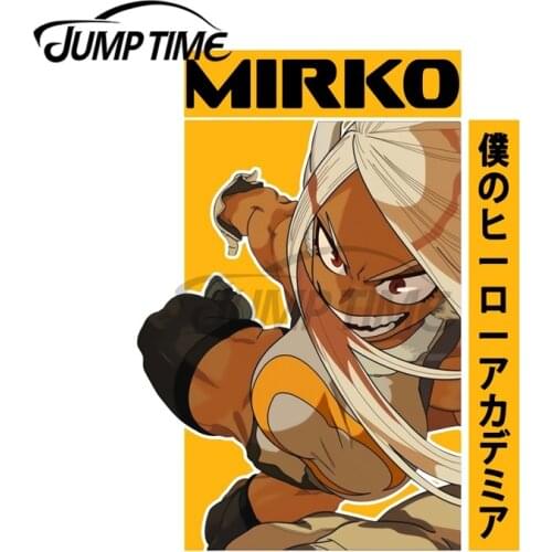 JumpTime 13 x 6.5cm My Hero Academia Rabbit Hero Mirko Refrigerator Anime Decal Laptop Car Stickers Waterproof VAN Graphics
