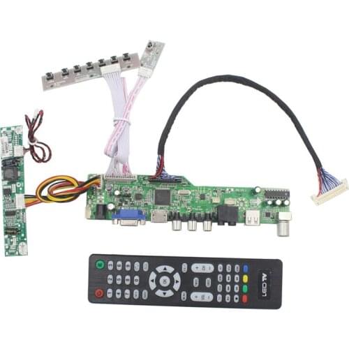 M6V5 LCD TV controller board support TV AV VGA Audio USB HDMI-compatible for M220ZGE-L20 1680X1050 5v lcd panel easy repair